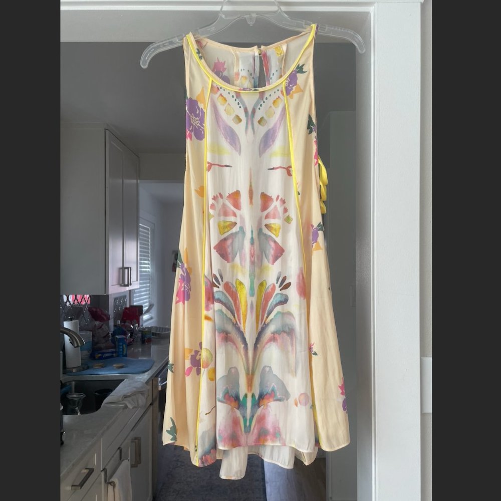 Abstract floral free people dress